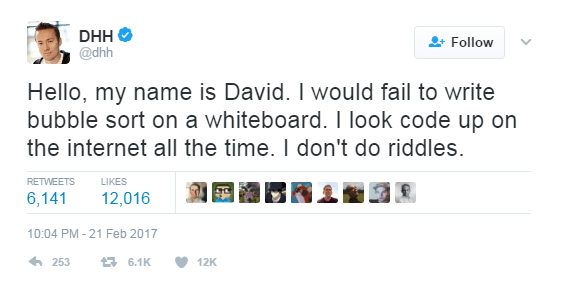 David Heinemeier Hansson Twitter