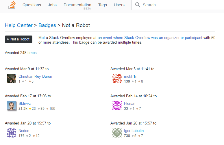 not a robot stack overflow