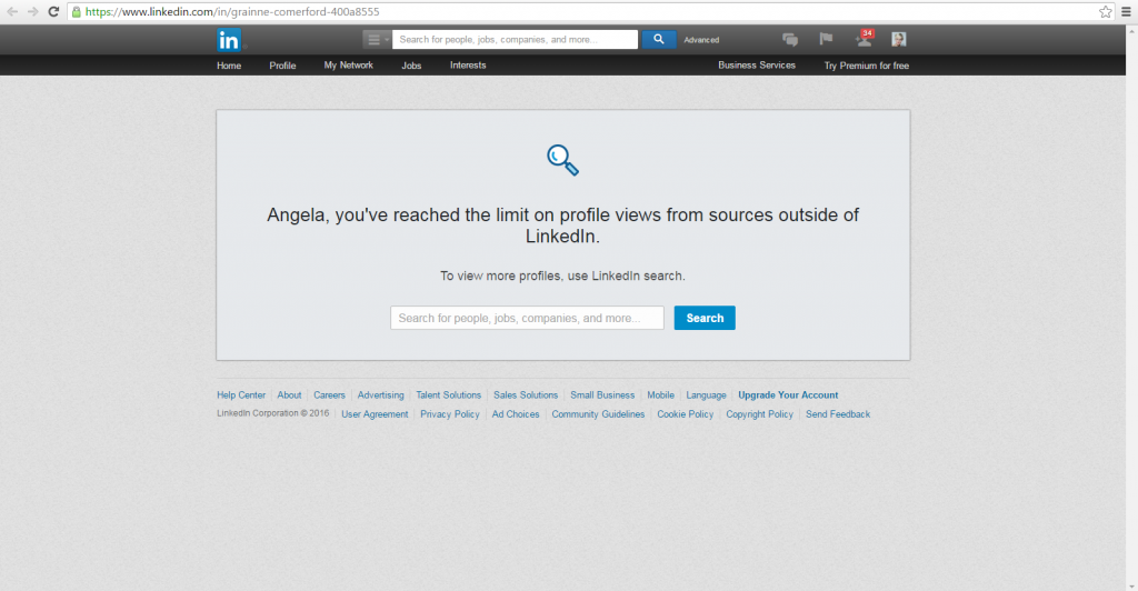 commercial limit linkedin