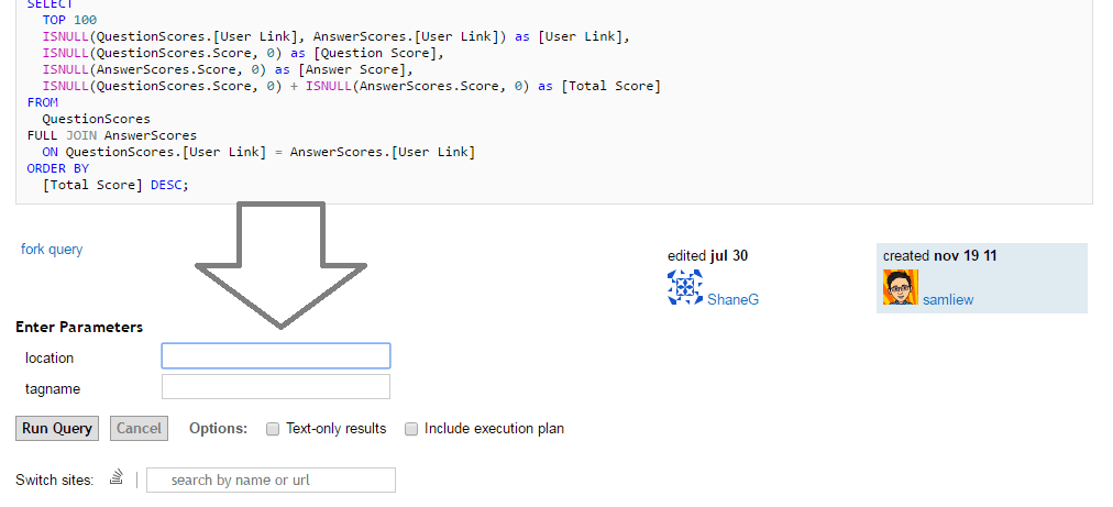 Stack Overflow Data Explorer Tool