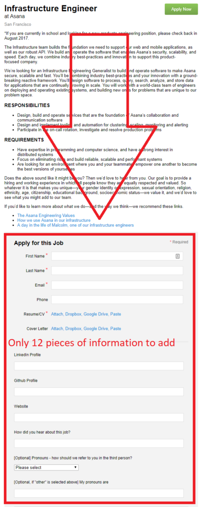 Applications can be the worst
