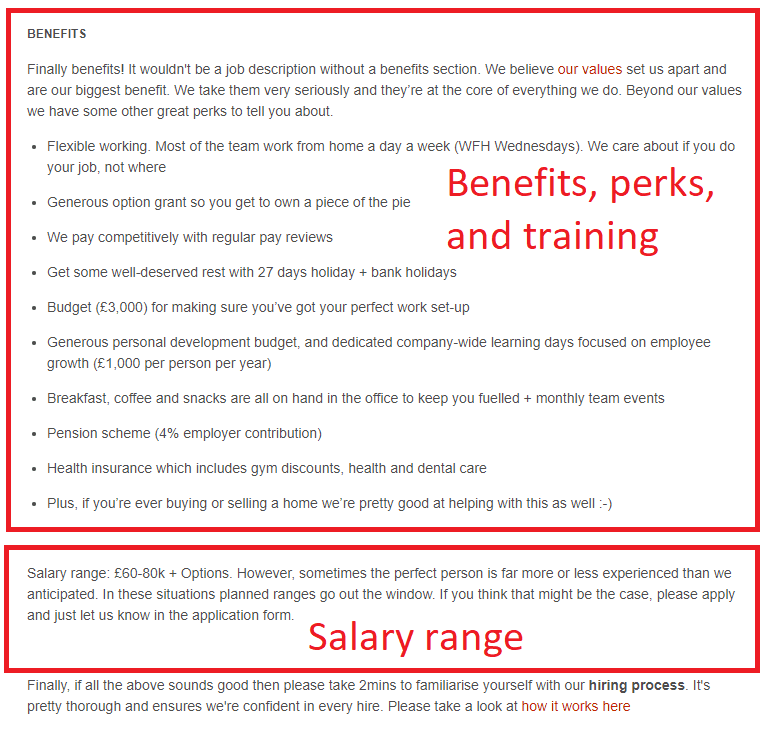 A job ad paints a picture