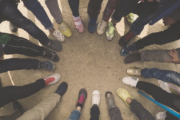 A diverse group of people