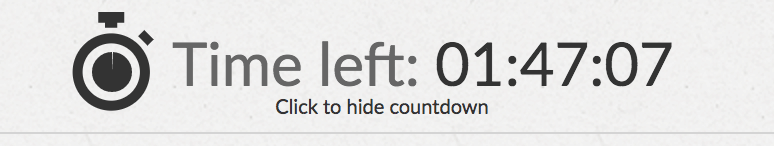 The countdown clock in DevSkiller's work sample test
