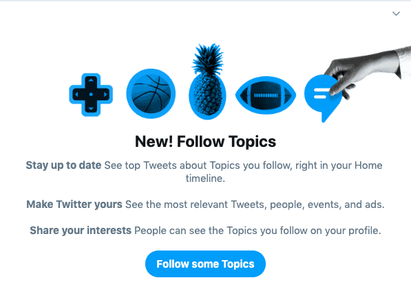 Social recruiting Follow topics on Twitter