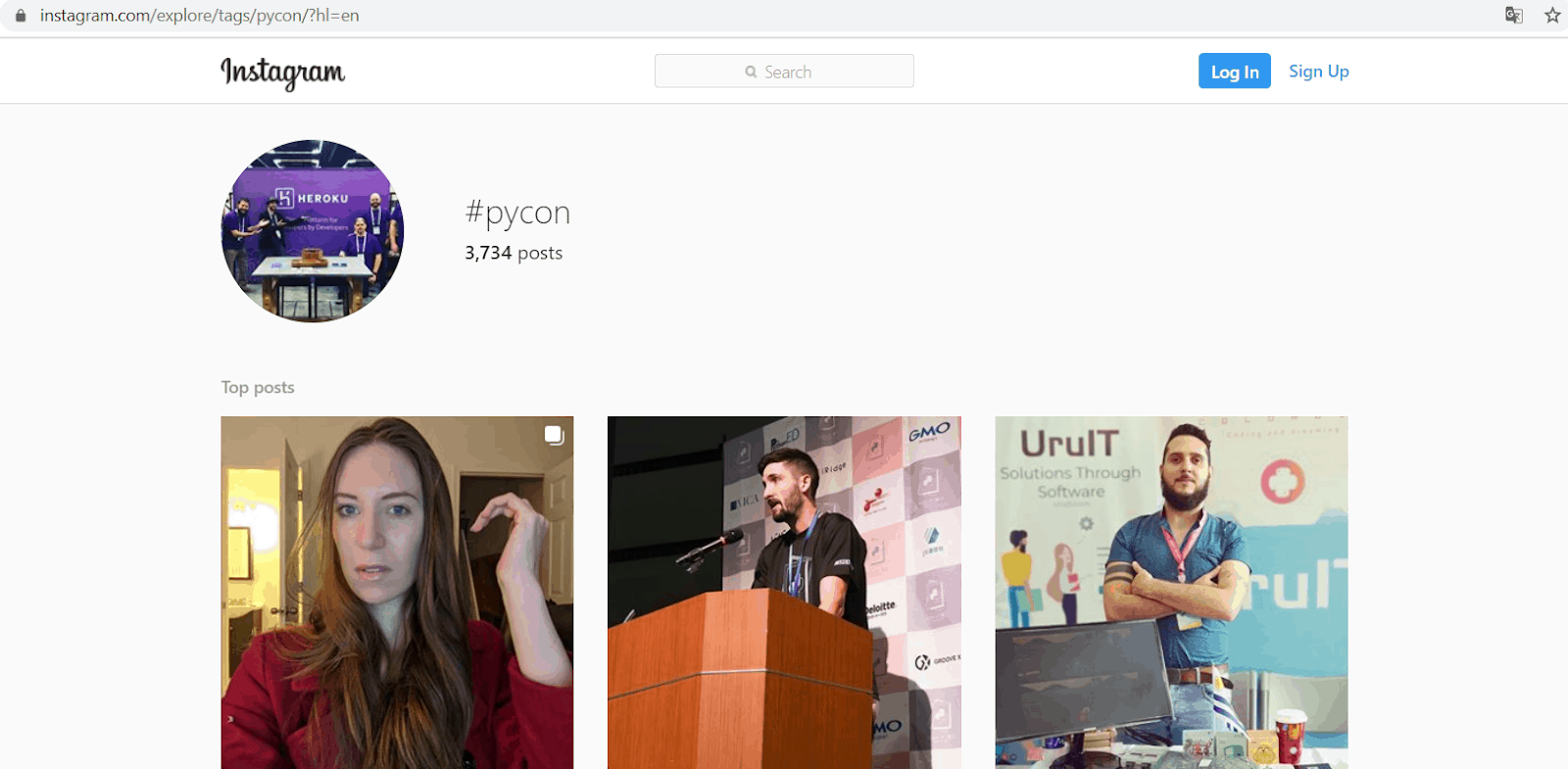 Social recruiting Search for people using relevant hashtags