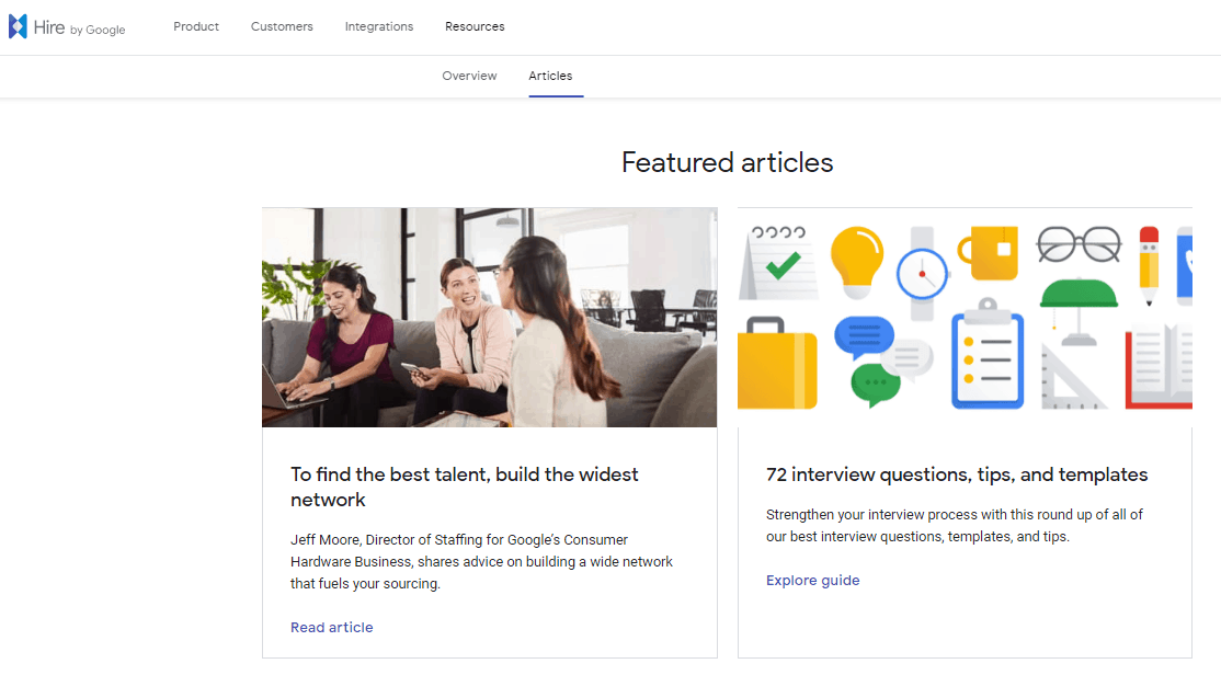 Recruitment blogs to follow Hire by Google site