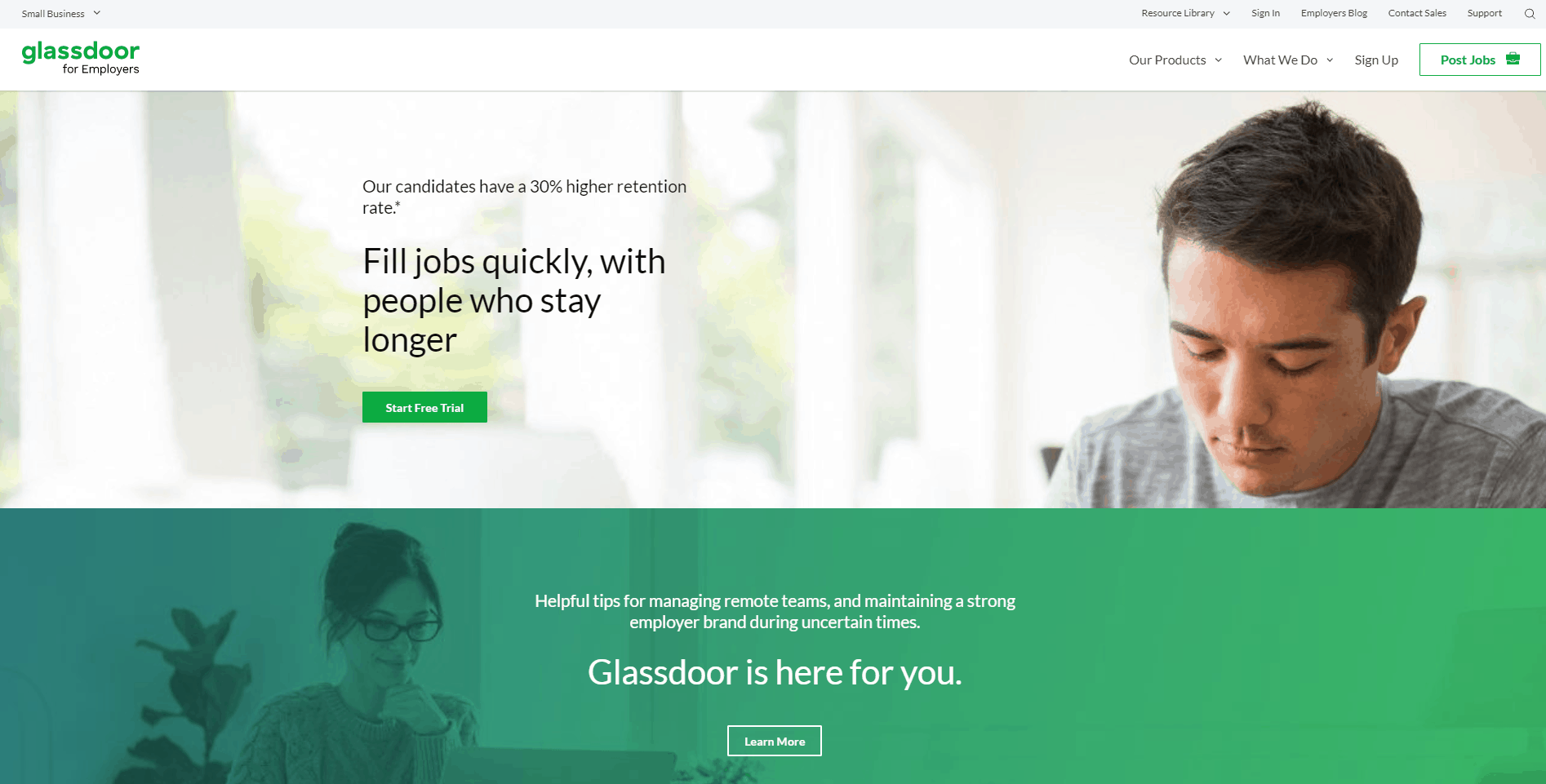 Recruiting tools: Glassdoor