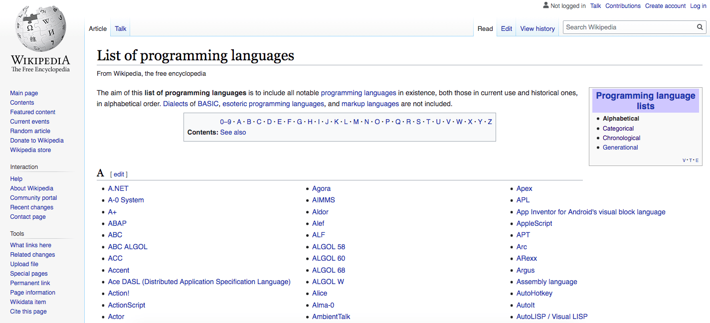 Programming Language Listed How many programming languages are there? | SkillPanel