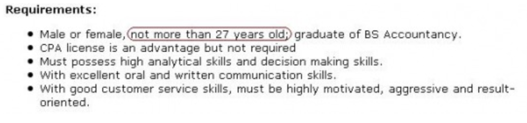 Directly discriminate against certain candidates