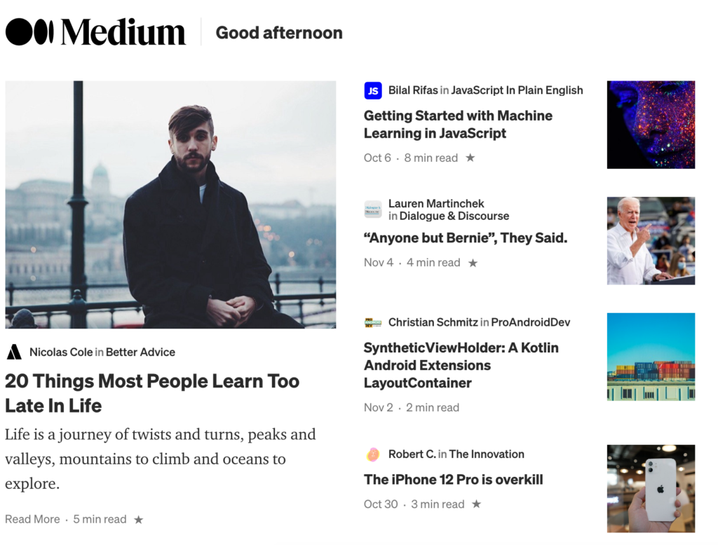 Sourcing tools: Medium