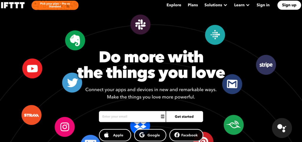 Sourcing tools: IFTTT