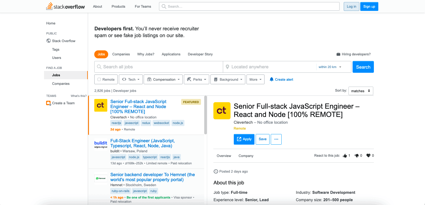 How to source developers from Stack Overflow