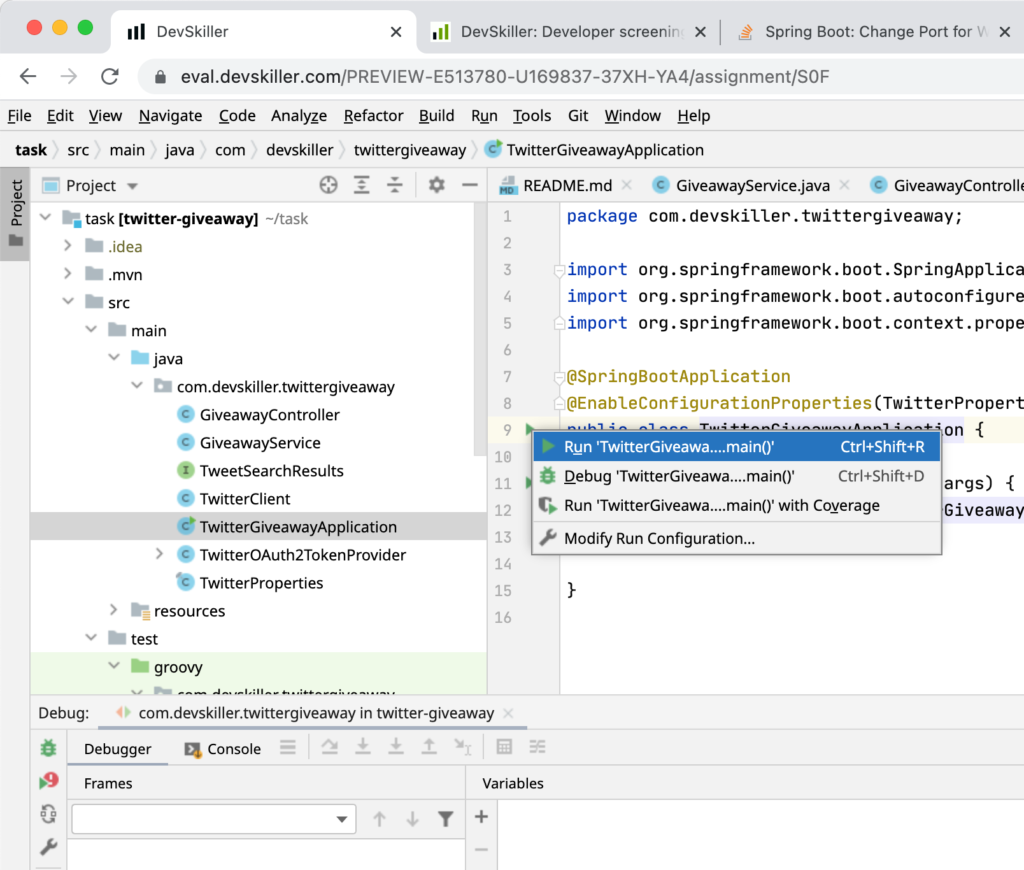 intelliJ IDEA SkillCheck