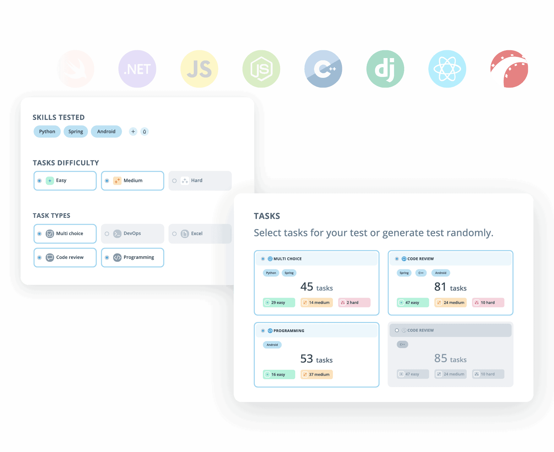 Custom task builder
